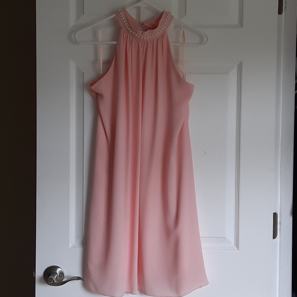Halter Chiffon Dress - Picture 2 of 6